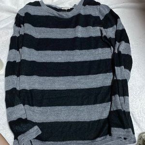 Black and gray strip sweater